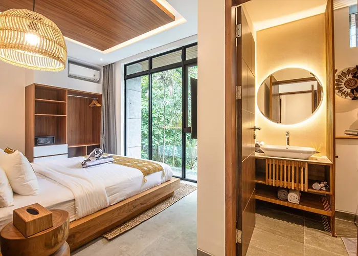 Ferienhaus Designer 5br Villa, 400m To Beach With Nature View Canggu